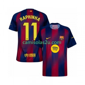 Camisolas de futebol FC Barcelona Raphinha 11 Equipamento Principal 2025/26 Manga Curta